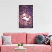 ヴィンテージUnicorn In Captivity Tapestry 包まれた Canv キャンバスプリント (インサイチュ (リビング))