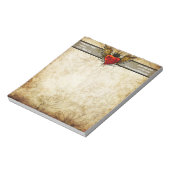 ヴィンテージUrban Vinged Tattooハート ノートパッド (回転)