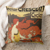 ヴィンテージUSクレセント・サイクル広告 クッション (ブランケット)
