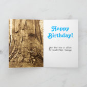 ヴィンテージUSグラントビッグレッドウッドツリーヨセミテおもしろい カード (内部)