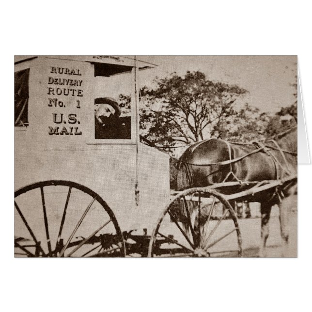 ヴィンテージUSメールグリーティングカード (正面横)