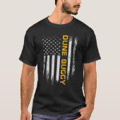 ヴィンテージUSAアメリカ国旗Dune乳母車Sand Driver R Tシャツ (正面)