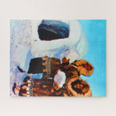 ヴィンテージUSAアラスカのイクロー ジグソーパズル (横)