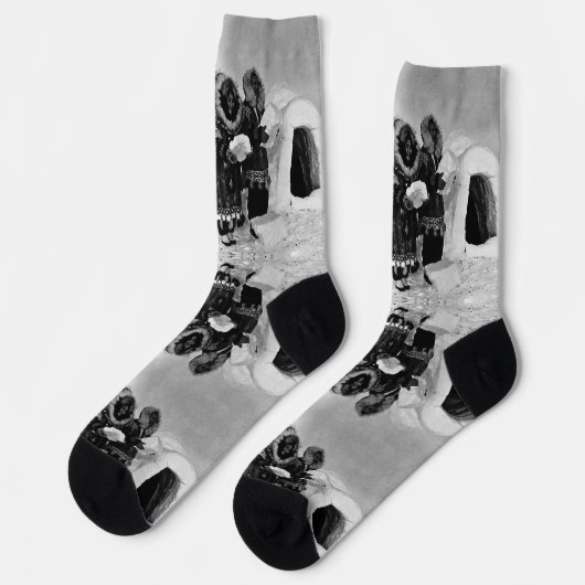 ヴィンテージUSAアラスカのイクロー ソックス (左)