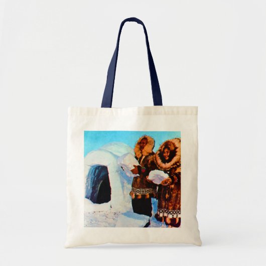 ヴィンテージUSAアラスカのイクロー トートバッグ (正面)