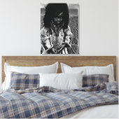 ヴィンテージUSAアラスカのエスキモー少年 キャンバスプリント (インサイチュ (寝室))