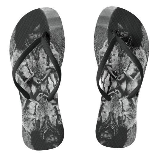 ヴィンテージUSAアラスカのエスキモー少年 ビーチサンダル (ソール)