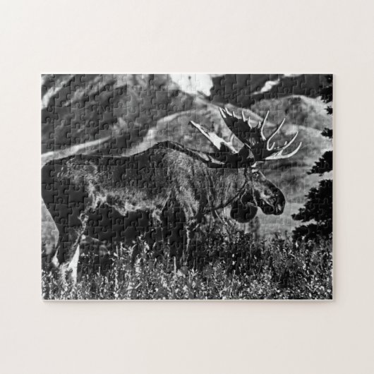 ヴィンテージUSAアラスカブルムース1970 ジグソーパズル (横)