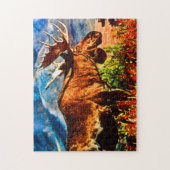 ヴィンテージUSAアラスカブルムース ジグソーパズル (縦)