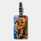 ヴィンテージUSAアラスカブルムース ラゲッジタグ (正面縦)