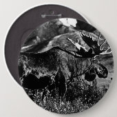 ヴィンテージUSAアラスカブルムース 缶バッジ (正面&裏面)