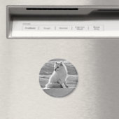 ヴィンテージUSAアラスカ北極狐 マグネット (インサイチュ (食洗機))
