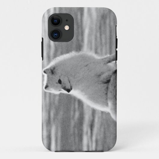 ヴィンテージUSAアラスカ北極狐 Case-Mate iPhoneケース (裏面)