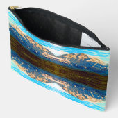 ヴィンテージUSAアラスカ山マッキンリー国立公園 アクセサリーポーチ (見開き)