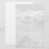 ヴィンテージUSAアラスカ氷河ベイ国立記念碑 便箋 (正面/裏面)