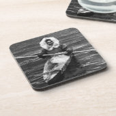 ヴィンテージUSAアラスカ・エスキモと彼のカヤック コースター (左側)