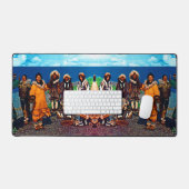 ヴィンテージUSAアラスカEskimoダンサー デスクマット (キーボード&マウス)