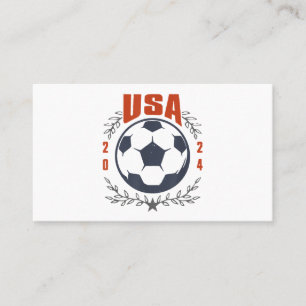 ヴィンテージUSAサッカー2024スター&月桂樹のリース 名刺