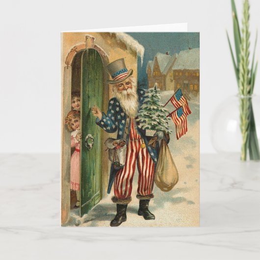 ヴィンテージUSAサンタ シーズンカード (正面)