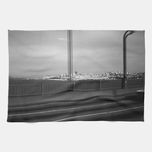 ヴィンテージUSAサンフランシスコゴールデンゲートブリッジ キッチンタオル (横)