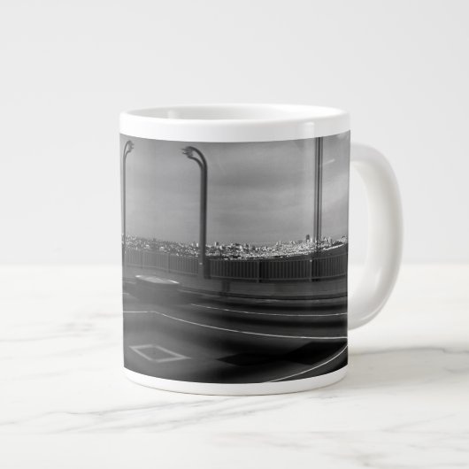 ヴィンテージUSAサンフランシスコゴールデンゲートブリッジ ジャンボコーヒーマグカップ (正面右)