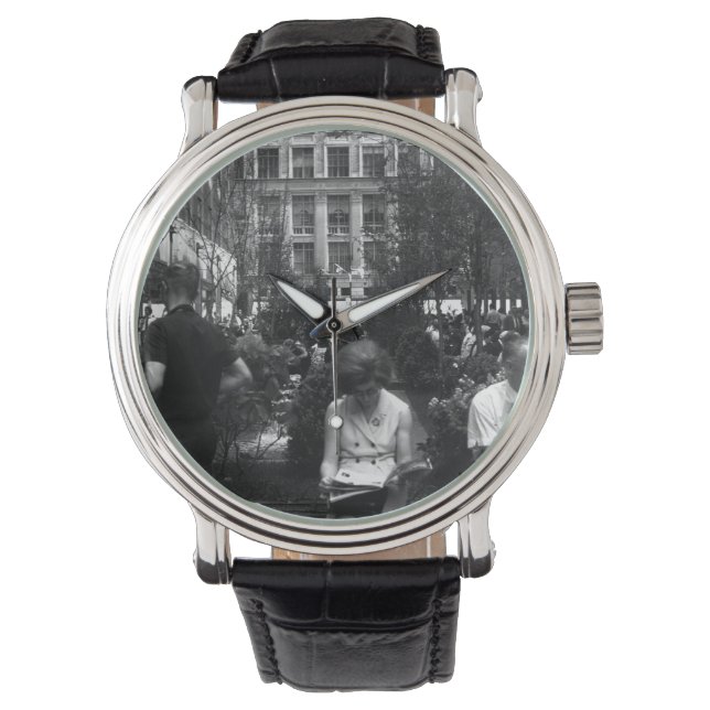 ヴィンテージUSAニューヨークロックフェラーセンター1970 腕時計 (正面)