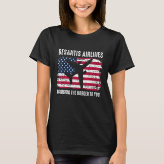 ヴィンテージUSAフラグ - デサンティス航空 Tシャツ