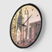 ヴィンテージUSAワシントン国立航空宇宙博物館C ラージ壁時計 (傾斜)