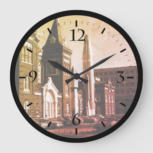 ヴィンテージUSAワシントン国立航空宇宙博物館C ラージ壁時計 (正面)