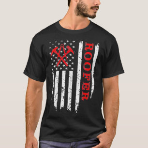 ヴィンテージUSA国旗の屋根7月4日 Tシャツ