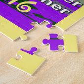 ヴィンテージUSA強く一緒に抽象芸術アートプリント ジグソーパズル (側面)