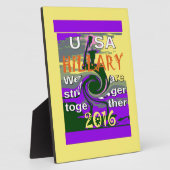 ヴィンテージUSA強く一緒に抽象芸術アートプリント フォトプラーク (側面)