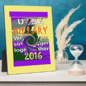 ヴィンテージUSA強く一緒に抽象芸術アートプリント フォトプラーク (側面)