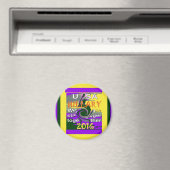 ヴィンテージUSA強く一緒に抽象芸術アートプリント マグネット (インサイチュ (食洗機))