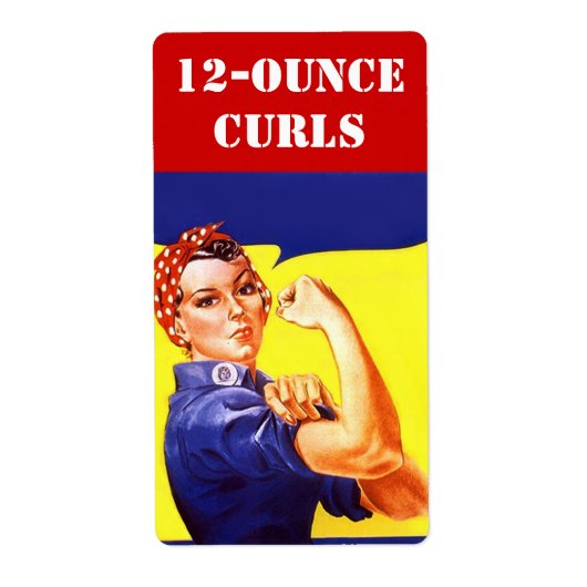 ヴィンテージUSA自家醸造ラベルロージー12オンスOz Curls ラベル (正面)