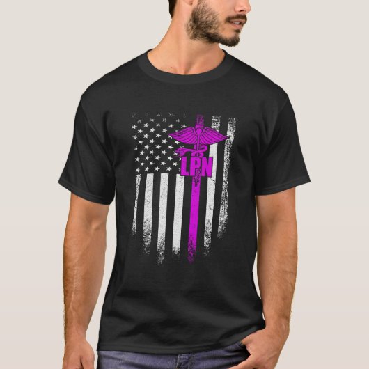 ヴィンテージUsa Lpnライセンス実用ナースAmerican Tシャツ (正面)