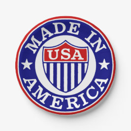 ヴィンテージUSA Made In Americaロゴ ペーパープレート