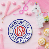 ヴィンテージUSA Made In Americaロゴ ペーパープレート (パーティー)