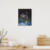 ヴィンテージUSSRポスター宇宙プログラムプロパガンダ ポスター (キッチン)