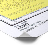 ヴィンテージVAビーチの外銀NCマップ(1976) ポスター (角)