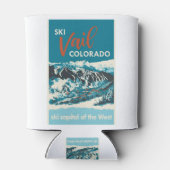 ヴィンテージVailスキーポスター 缶クーラー (裏面)