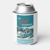 ヴィンテージVailスキーポスター 缶クーラー (缶裏面)