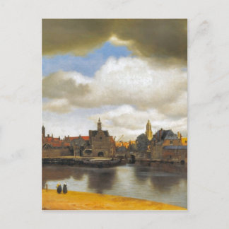 ヴィンテージVermeer、デルフトの眺め ポストカード
