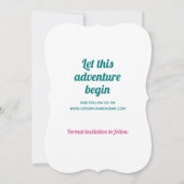 ヴィンテージVespaカップル日付を保存 セーブザデート (裏面)