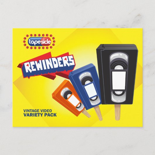 ヴィンテージVHSアイスパロポップ・アートのディ ポストカード (正面)