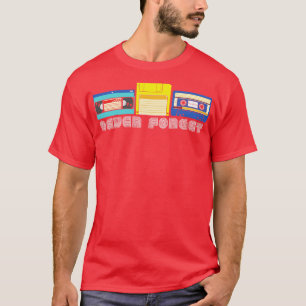 ヴィンテージVHSテ忘れープフロッピーディスクカセットなし Tシャツ