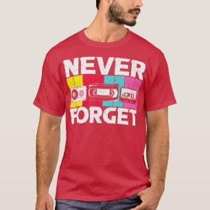 ヴィンテージVHSテ忘れープフロッピーディスクカセットなし Tシャツ