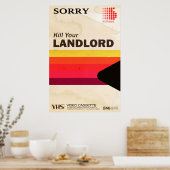 ヴィンテージVHSレトロパロディVAPELWAVE抗パピタリスト ポスター (キッチン)