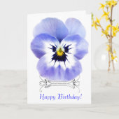 ヴィンテージViolaグリーティングカード カード (黄色い花)