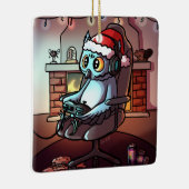 ヴィンテージVRとゲームのクリスマス セラミックオーナメント (右)